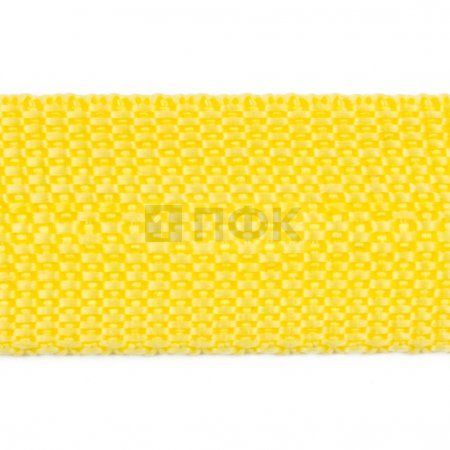 Стропа текстильная (лента ременная) 50мм 26,5 гр/м цв 105 лимон (рул 50м/уп 3000м)