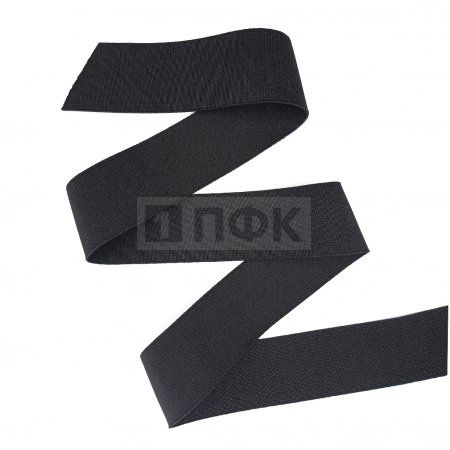 Резинка тканая 40мм 28 гр/м арт.ТРС цв черный (уп 40м/800м)