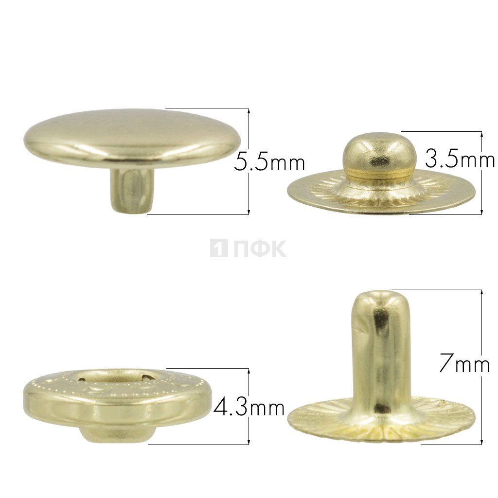 Кнопка для одежды 12,5мм Альфа сталь цв золото (уп 1440шт) NEW STAR — ПФКР Кнопка для одежды 12,5мм Альфа сталь цв золото (уп 1440шт) NEW STAR