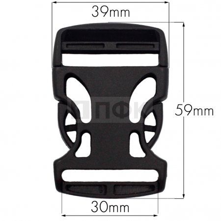 Фастекс Ф-30/3 (защелка-трезубец) ПП 30мм цв черный (уп 1000шт) Фастекс Ф-30/3 (защелка-трезубец) ПП 30мм цв черный (уп 1000шт)