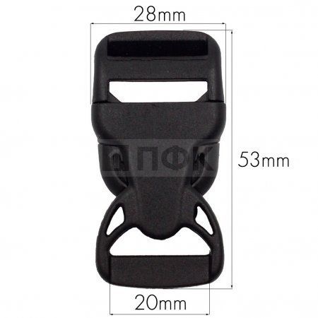 Фастекс НФ-20 (защелка-трезубец) ПФЛ 20мм цв черный (уп 1000шт) Фастекс НФ-20 (защелка-трезубец) ПФЛ 20мм цв черный (уп 1000шт)