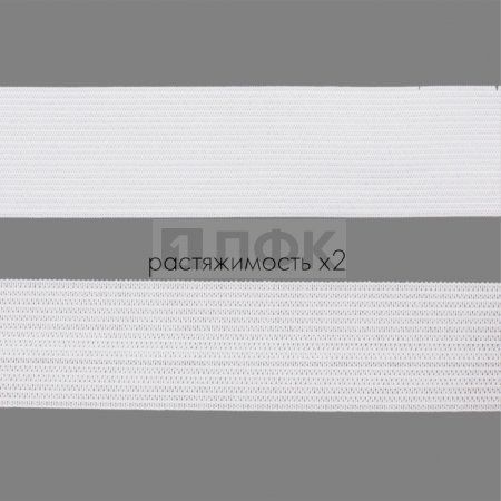 Резинка вязанная 30мм 12 гр/м цв белый (рул 40м/уп 400м)