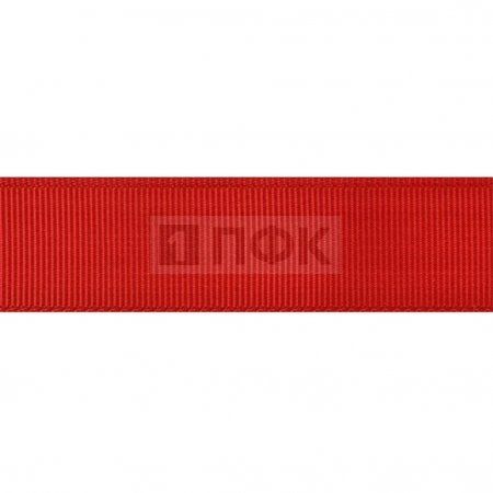 Лента репсовая (тесьма вешалочная) 07мм цв красный (уп 300м/1500м)