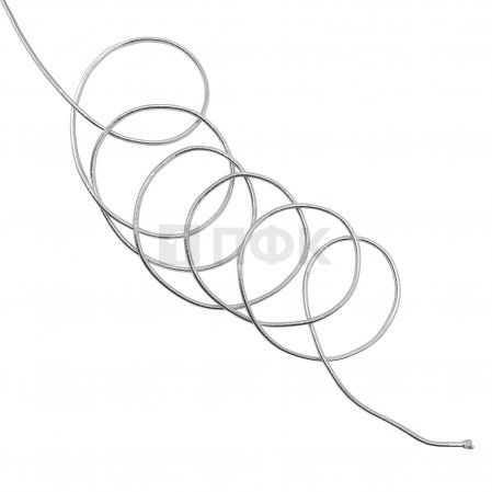 Резинка шляпная (шнур резинка) 2,5мм цв Silver (уп 100м)