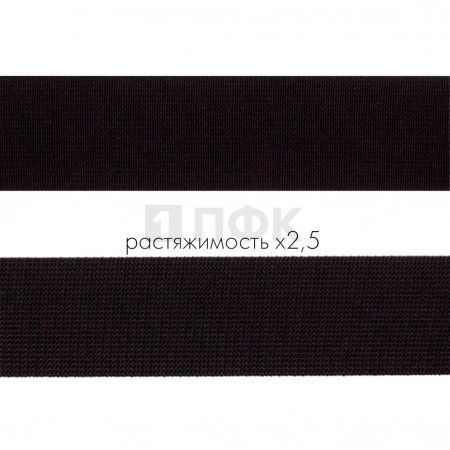 Резинка тканая 30мм 19.8 гр/м цв черный (уп 40м/400м)