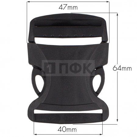 Фастекс БФ-40 (защелка-трезубец) ПП 40мм цв черный (уп 1000шт) Фастекс БФ-40 (защелка-трезубец) ПП 40мм цв черный (уп 1000шт)