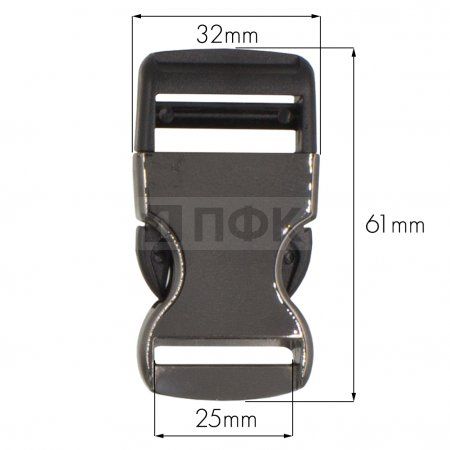 Фастекс (защелка-трезубец) ПП / металл 25мм цв черный (уп 60шт/кор 1080) 1522 Combo Фастекс (защелка-трезубец) ПП / металл 25мм цв черный (уп 60шт/кор 1080) 1522 Combo