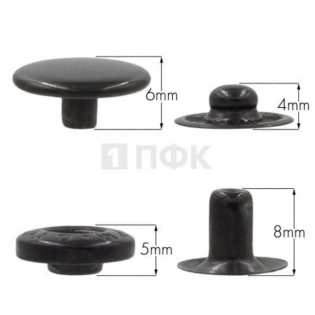 Кнопка для одежды 15мм Альфа нерж цв оксид (уп 720шт) STORM