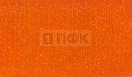 Лента контактная пришивная (липучка/велькро) 20мм цв 140 неон-оранж (рул 25м/кор 600м)