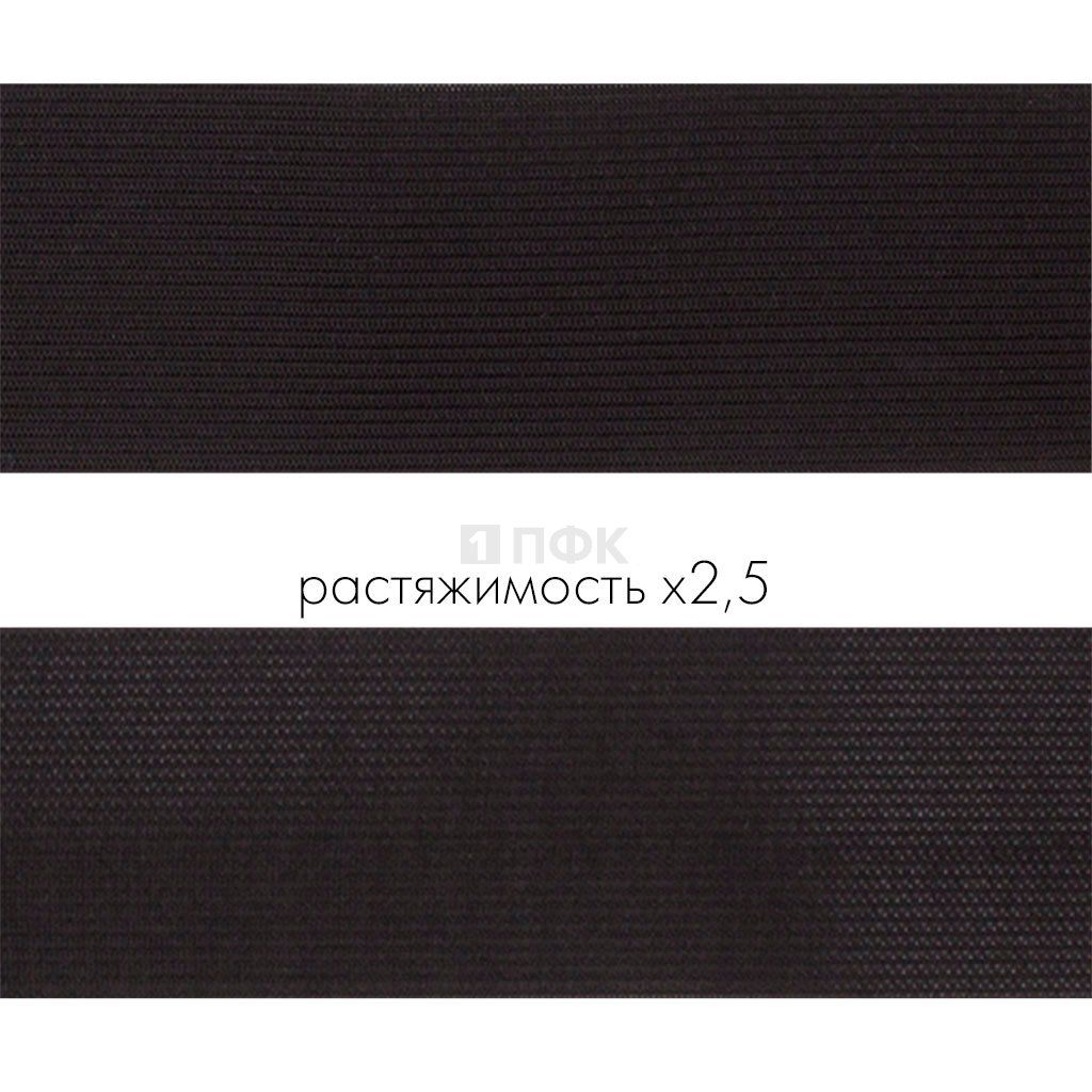 Резинка вязанная 45мм 18 гр/м цв черный (рул 40м/уп 280м)