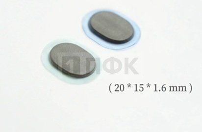 Магнитный крепеж для одежды ОВАЛ 20*15*1,6мм (100 пар)