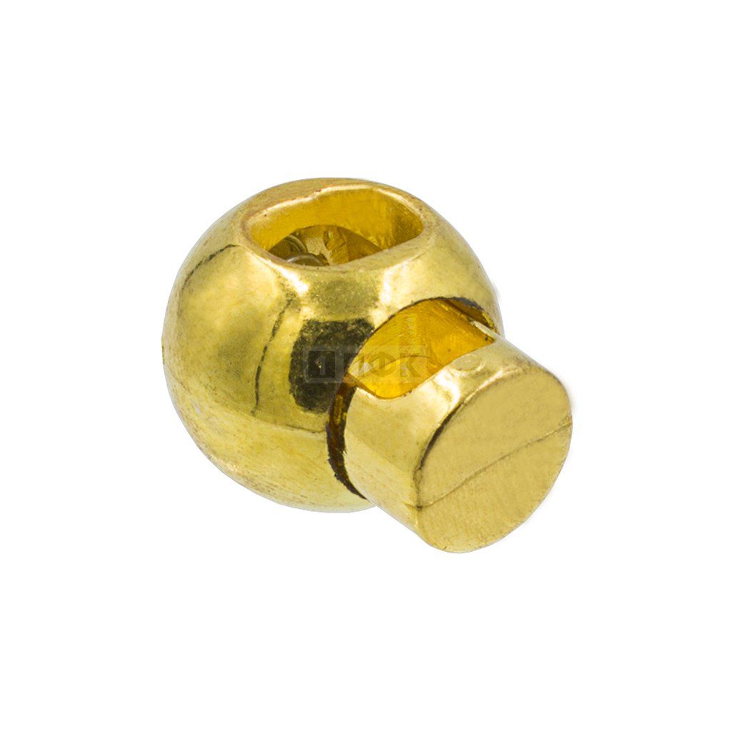 Фиксатор для шнура шар пластик 8403 цв золото (уп 500шт)