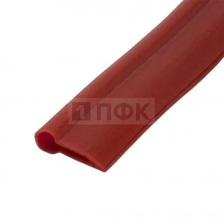 Пластиковый кант Кедер раздвоенный вторичное сырье 4мм/7мм цв красный (уп 250м/1000м)