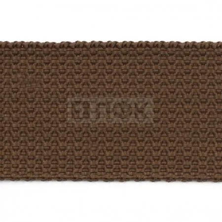 Стропа текстильная (лента ременная) 20мм 14 гр/м цв 530 коричневый (рул 50м/уп 3000м)