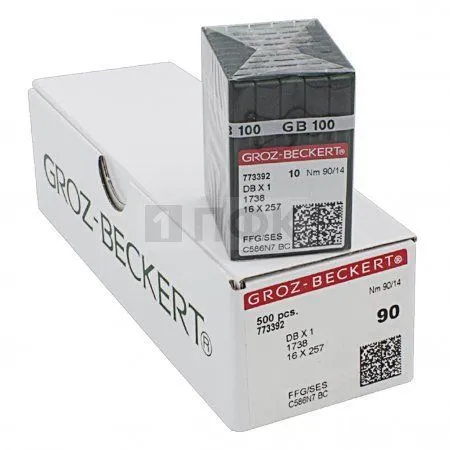 Иглы Groz Beckert DBx1 90/14 (уп 100шт) Иглы Groz Beckert DBx1 90/14 (уп 100шт)