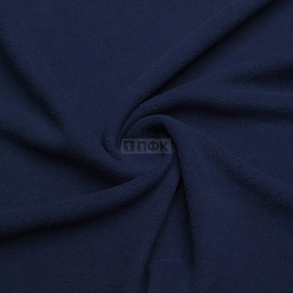 Флис DTY Китай 180гр/м2 1-ст шир 150см цв синий тем 330 (рул 22-24кг)