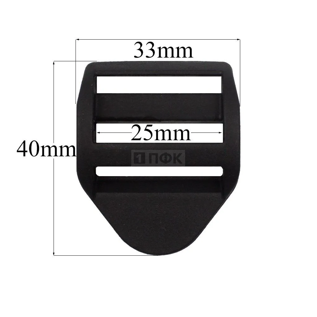 Пряжка-крыло трехщелевая К-25 ПФЛ 25мм цв черный (уп 1000шт/10000шт) — ПФКР Пряжка-крыло трехщелевая К-25 ПФЛ 25мм цв черный (уп 1000шт/10000шт)
