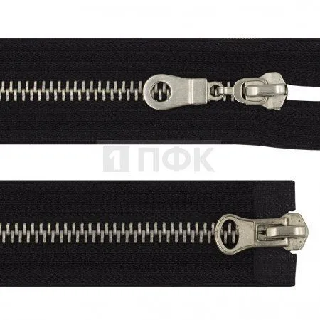 Молния металлическая тип 8 2-ух замковая 65см цв 322 зв никель (уп 50шт) Молния металлическая тип 8 2-ух замковая 65см цв 322 зв никель (уп 50шт)