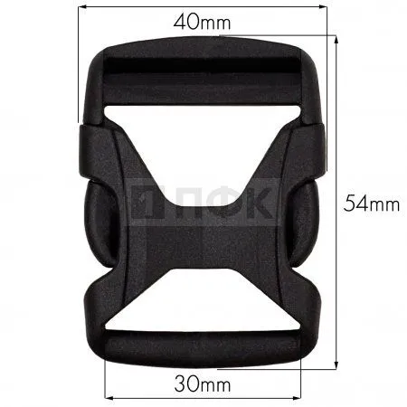 Фастекс FH-30 (защелка-трезубец) ПФЛ 30мм цв черный (уп 1000шт) Фастекс FH-30 (защелка-трезубец) ПФЛ 30мм цв черный (уп 1000шт)