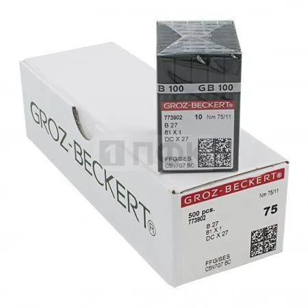 Иглы Groz Beckert DCx27 75/11 (уп 100шт) Иглы Groz Beckert DCx27 75/11 (уп 100шт)