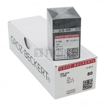 Иглы Groz Beckert DPx5 80/12 (уп 100шт) Иглы Groz Beckert DPx5 80/12 (уп 100шт)