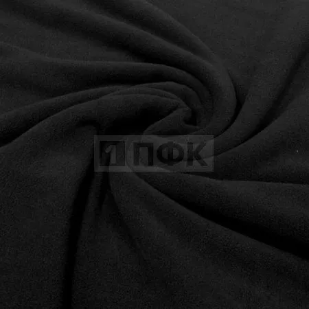 Флис DTY Китай 180гр/м2 1-ст шир 150см цв черный 322 (рул 22-24кг)