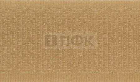 Лента контактная пришивная (липучка/велькро) 25мм цв 073 коричневый св (рул 25м/кор 500м)