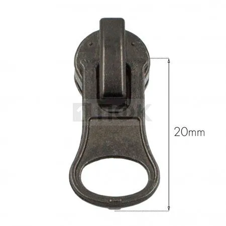 Бегунок для спиральной (витой) молнии тип 5 автомат ГРУША цв никель темн (уп 1000шт/10000шт) Бегунок для спиральной (витой) молнии тип 5 автомат ГРУША цв никель темн (уп 1000шт/10000шт)