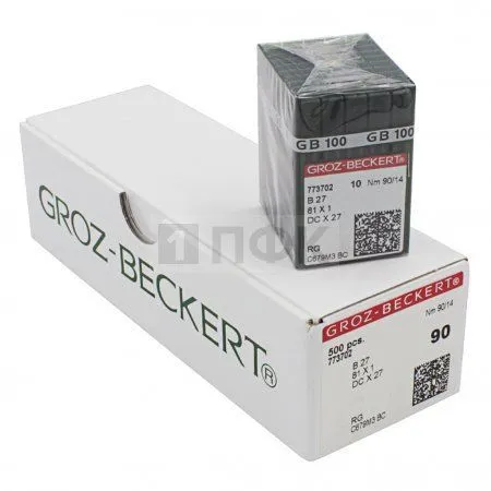 Иглы Groz Beckert DCx27RG 90/14 (уп 100шт) Иглы Groz Beckert DCx27RG 90/14 (уп 100шт)