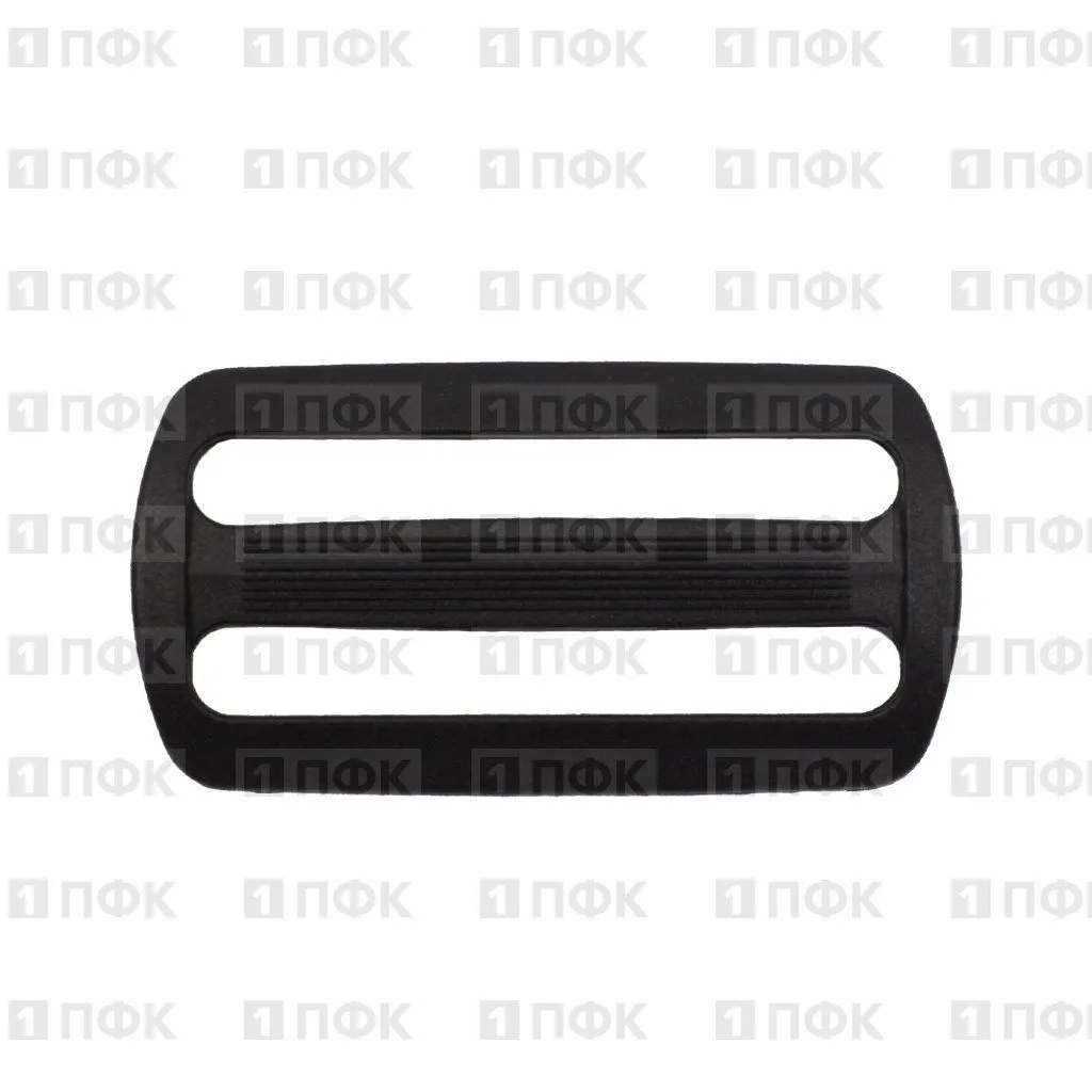 Пряжка двухщелевая ДЩ-50 ПП 50мм цв черный (уп 1000шт/10000шт)