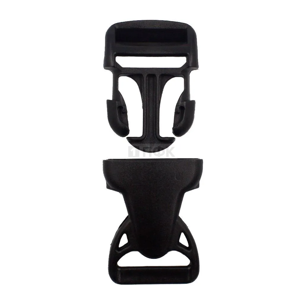 Фастекс НФ-25 (защелка-трезубец) ПП 25мм цв черный (уп 1000шт)