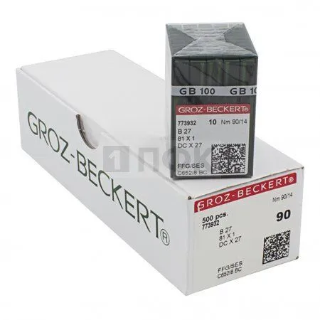 Иглы Groz Beckert DCx27 90/14 (уп 100шт) Иглы Groz Beckert DCx27 90/14 (уп 100шт)