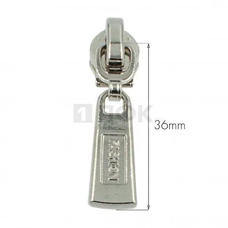 Бегунок для спиральной (витой) молнии тип 5 автомат 15-3 цв никель (уп 1000шт/5000шт)