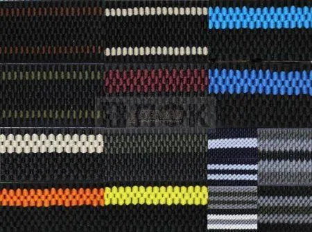 Резинка помочная 40мм крупная вязка цв в ассортименте (уп 25м/300м)