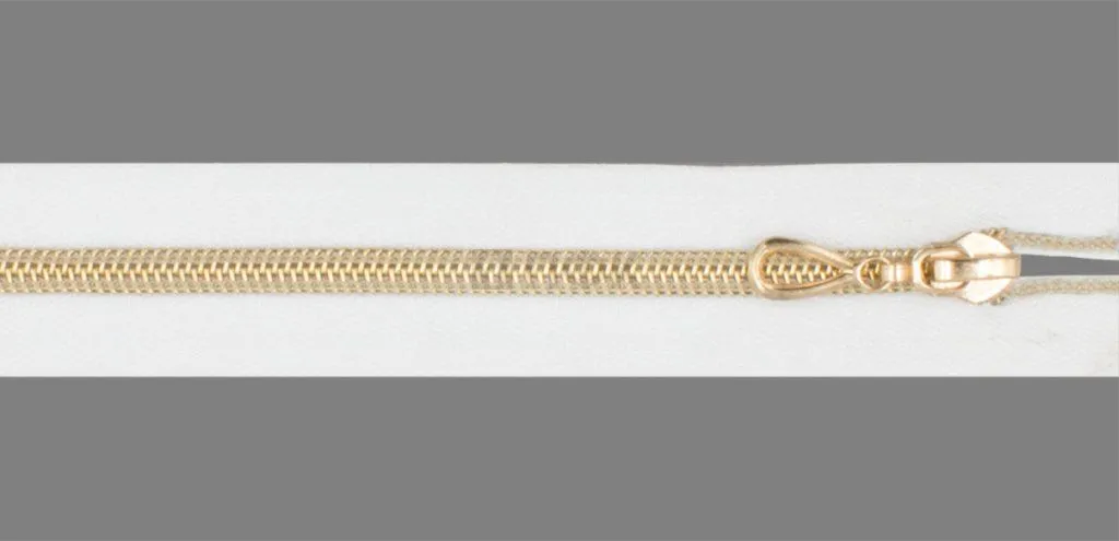 Молния спиральная (витая) тип 7 45см разъем цв 101 зв Rus Gold (уп 100шт) — ПФКР Молния спиральная (витая) тип 7 45см разъем цв 101 зв Rus Gold (уп 100шт)