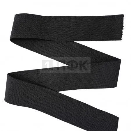 Резинка тканая 50мм 33 гр/м арт.ТРС цв черный (уп 40м/600м)