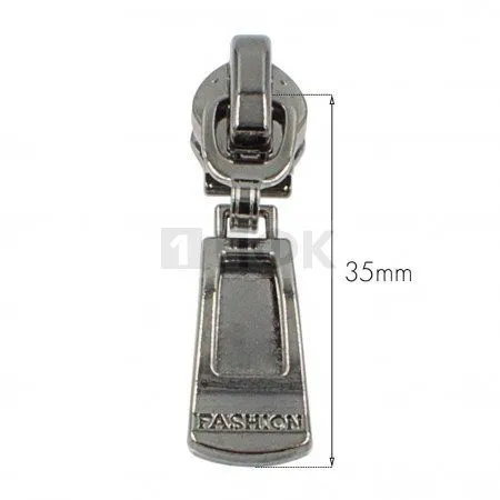 Бегунок для спиральной (витой) молнии тип 5 автомат N1 цв никель темн (уп 1000шт/5000шт)