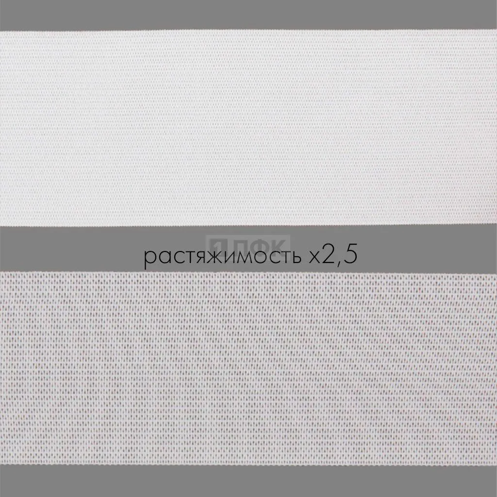 Резинка вязанная 60мм 24 гр/м цв белый (рул 40м/уп 200м)