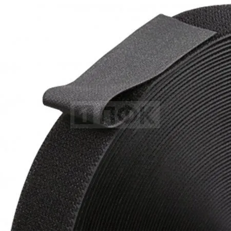 Лента контактная пришивная (липучка/велькро) ГИБРИДНАЯ "2в1" 40(38)мм цв черный (рул 25м/кор 600м) Лента контактная пришивная (липучка/велькро) ГИБРИДНАЯ "2в1" 40(38)мм цв черный (рул 25м/кор 600м)