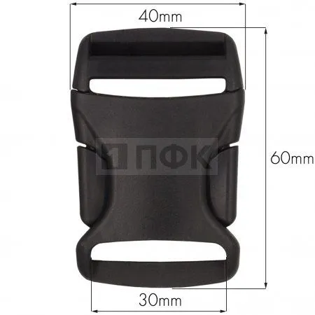 Фастекс ZF-30 (защелка-трезубец) ПА 30мм цв черный (уп 1000шт) Фастекс ZF-30 (защелка-трезубец) ПА 30мм цв черный (уп 1000шт)