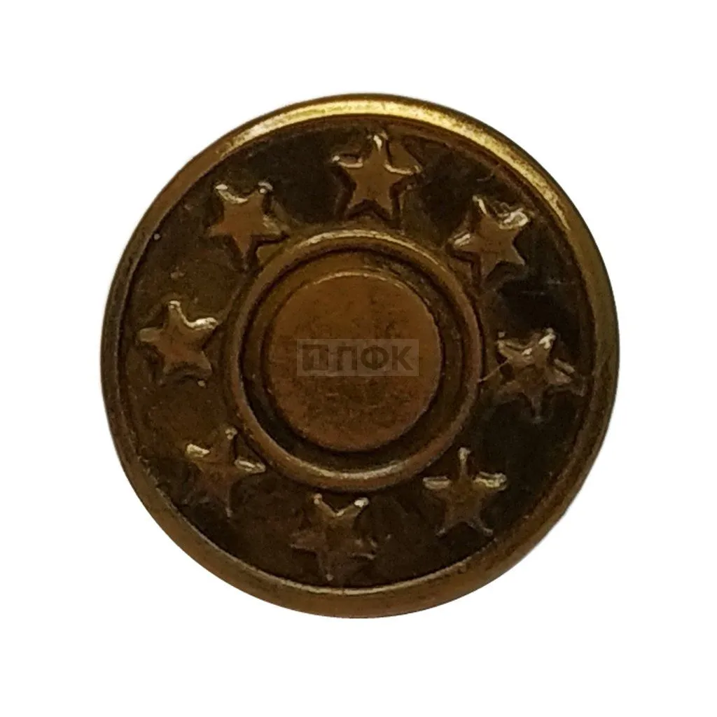 Джинсовая пуговица 17мм цв антик (уп 1000шт/кор 20000шт) 