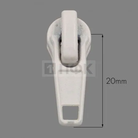 Бегунок для спиральной (витой) молнии тип 5 автомат цв 101 белый (уп 2000шт/10000шт) Бегунок для спиральной (витой) молнии тип 5 автомат цв 101 белый (уп 2000шт/10000шт)