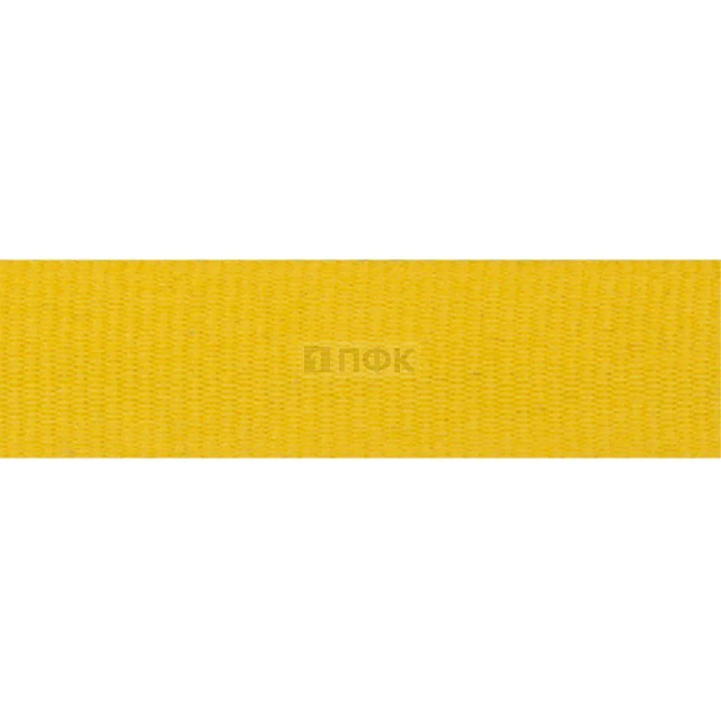 Лента репсовая (тесьма вешалочная) 07мм цв желтый (уп 300м/1500м)
