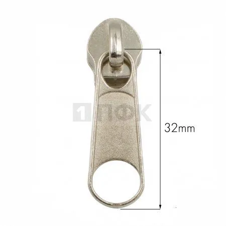 Бегунок для спиральной (витой) молнии тип 8 галант цв никель (уп 1000шт/5000шт) 4,5гр