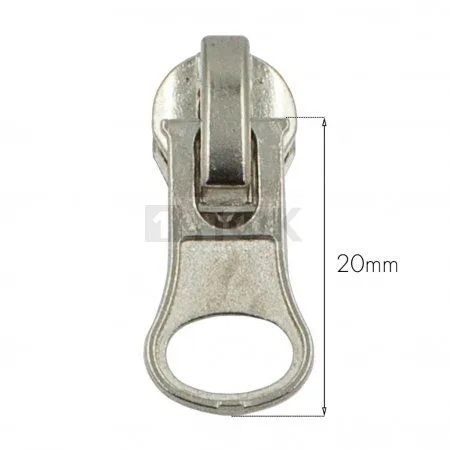 Бегунок для спиральной (витой) молнии тип 5 автомат ГРУША цв никель (уп 1000шт/5000шт) РЕВЕРС Бегунок для спиральной (витой) молнии тип 5 автомат ГРУША цв никель (уп 1000шт/5000шт) РЕВЕРС