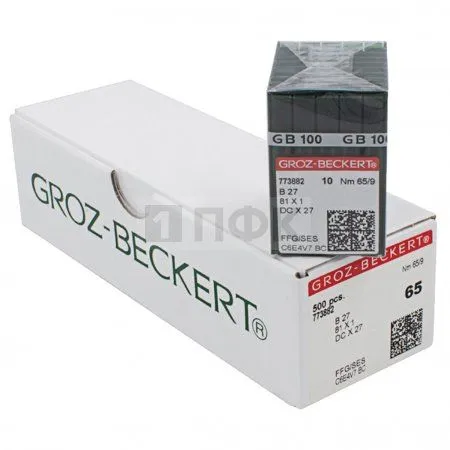 Иглы Groz Beckert DCx27 65/9 (уп 100шт) Иглы Groz Beckert DCx27 65/9 (уп 100шт)